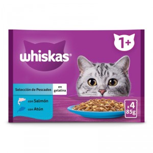 ALIMENTO WHISKAS SELECCION PESCADO G.H. P-4X85 GR