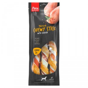 ALIMENTO CHEWY STICKS CHICKEN TRICOLOR P-3 240 GRS.