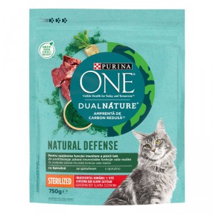 ALIMENTO DUAL NATURE ESTERILIZADO CAT ESPIRULINA Y BUEY 750G