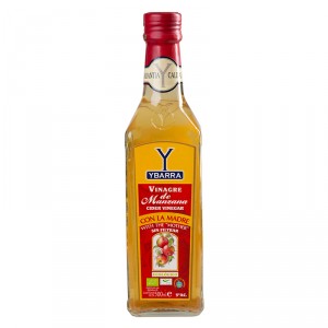 VINAGRE YBARRA MANZANA ECOLOGICO CON MADRE 500 ML.