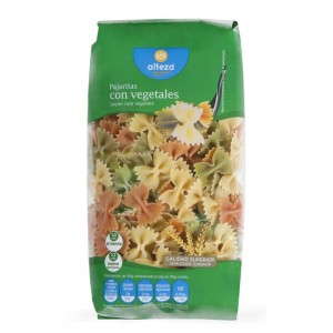 PASTA ALTEZA PAJARITAS CON VEGETALES 500 GRS