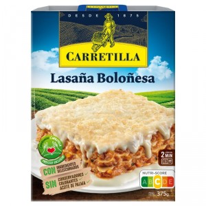 LASAÑA CARRETILLA BOLOÑESA 375 GR.