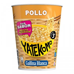 YATEKOMO GALLINA BLANCA FIDEOS ORIENTALES POLLO 60 GRS