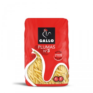 PASTA GALLO CLASICA TENEDOR PLUMAS 3 450 GR.