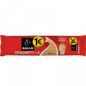 PASTA GALLO CLASICA TENEDOR SPAGHETTI-3, 400 GRS.