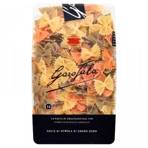PASTA GAROFALO FARFALLE TRICOLOR 500 GRS.