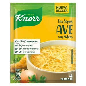 SOPA KNORR AVE CON FIDEOS 61 GRS