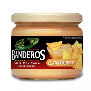 SALSA BANDEROS CON QUESO 300 GRS