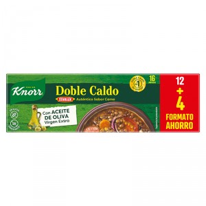 CALDO KNORR DOBLE CALDO CARNE 16 PASTILLAS