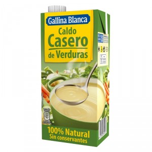 CALDO GALLINA BLANCA CASERO VERDURAS 100% NATURAL BRIK LITRO