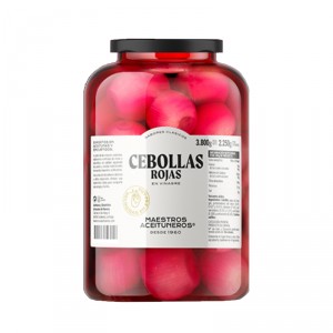 CEBOLLA ROJA EN VINAGRE MAEST.ACEITUNEROS 800 GR. 420 GR.PE