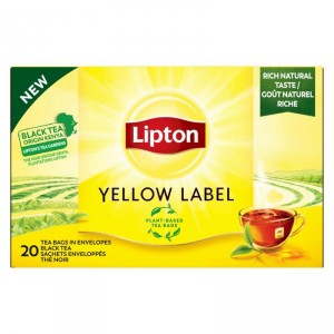 INFUSION LIPTON TE NEGRO YELLOW LABEL 20 FILTROS