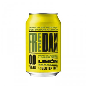 CERVEZA FREE DAMM 0,0% LIMON LATA 33 CL.