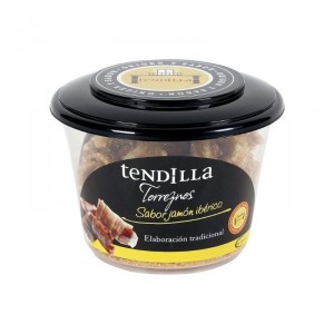 TORREZNOS TENDILLA SABOR JAMON IBERICO TARRINA 125 GRS