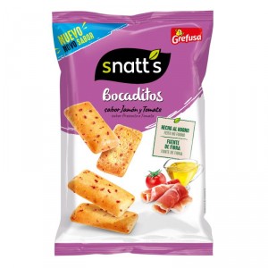 SNATT'S GREFUSA BOCADITOS JAMON & TOMATE 110 GRS