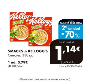 CEREALES KELLOGG'S SMACKS 330 GRS