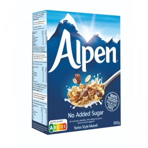 CEREALES WEETABIX ALPEN MÜESLI SIN AZUCAR 560 GRS