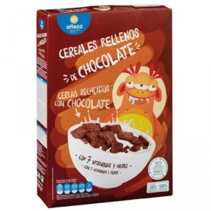 CEREALES ALTEZA RELL.CHOCOLATE Y AVELLANAS 500 GRS