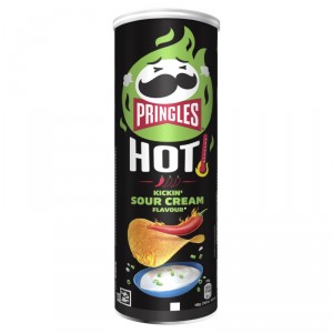 SNACK PRINGLES HOT KICKIN SOUR CREAM 160 GRS.