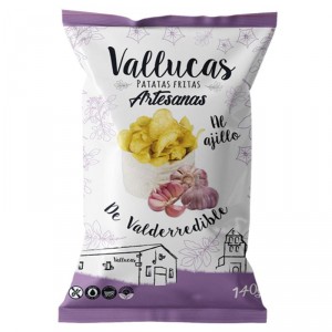 PATATAS VALLUCAS FRITAS AL AJILLO 140 GRS.