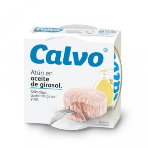 ATUN CALVO ACEITE GIRASOL RO-160 104 GRS P.E.