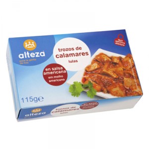 TROZOS DE POTA ALTEZA SALSA AMERICANA F.A. OL-120 72 GR. PE.