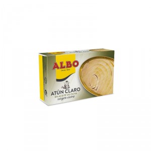 ATUN ALBO CLARO ACEITE OLIVA VIRGEN EXTRA OL-120, 82 GR.P.E.