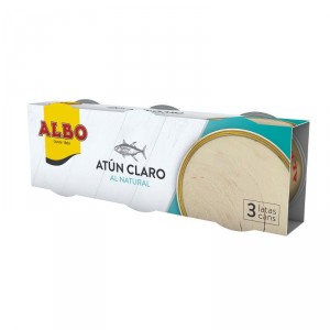 ATUN ALBO CLARO AL NATURAL PACK 3 UNDS 276 GRS 195 GRS P.E.