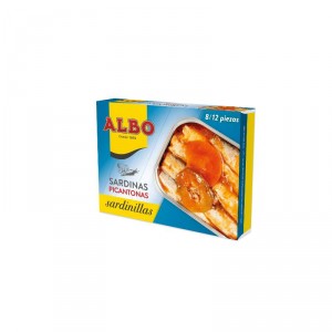 SARDINILLA ALBO EN SALSA PICANTONA 105 GRS 82 GRS P.E.