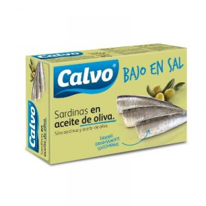SARDINA CALVO BAJO SAL ACEITE OLIVA RR-125 81 GR. P.E.