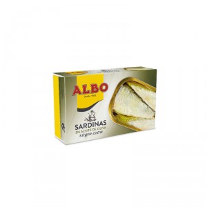 SARDINA ALBO EN ACEITE DE OLIVA VIRGEN 120 GRS.