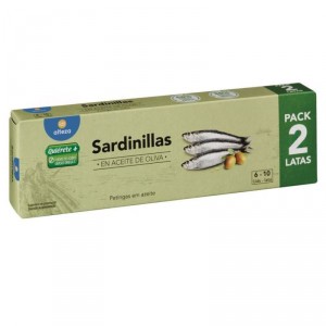 SARDINILLA ALTEZA ACEITE OLIVA PACK 2 RR-90 FA 124 GR.P.E.