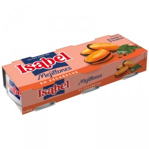 MEJILLON ISABEL ESCABECHE RO-85 PACK-3X43 GR. P.E.