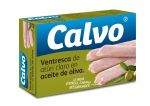 VENTRESCA ATUN CLARO CALVO ACEITE OLIVA OL-120, 75 GR. P.E.