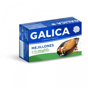 MEJILLON GALICA A LA VINAGRETA OL-120 GR., 65 GR P.E.