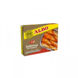 SARDINILLA ALBO EN TOMATE 105 GR., 85 GR P.E.