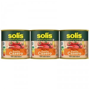 TOMATE FRITO SOLIS ESTILO CASERO LATA PACK 3 UNDS X 100 GRS