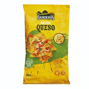 NACHOS BANDEROS CHIPS CHEESE 200 GR.