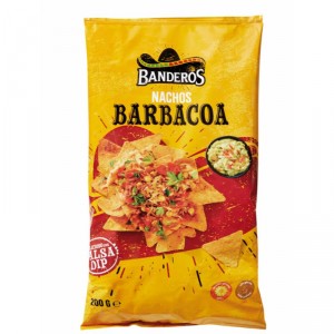 NACHOS BANDEROS CHIPS BARBACOA 200 GRS