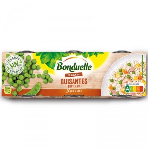 GUISANTE BONDUELLE NATURAL MUY FINO P-3 UN 225 GRS 195 GR PE