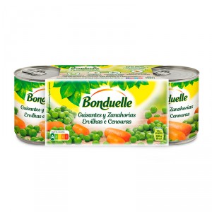 GUISANTE Y ZANAHORIA NATURAL BONDUELLE P-3X200GR.420 P.E.