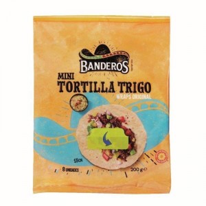 TORTILLA BANDEROS MINI TRIGO 200 GR.