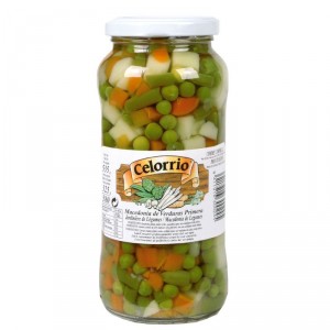 MACEDONIA CELORRIO VERDURAS FRASCO 535 GR., 325 GR. P.E.