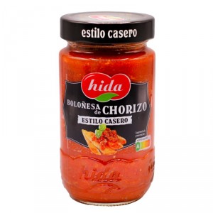 SALSA HIDA BOLOÑESA DE CHORIZO 350 GRS.