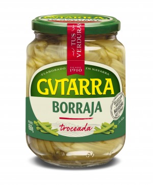 BORRAJA GUTARRA TROZOS AL NATURAL TARRO 660GR., 400 GR. P.E.