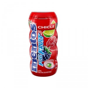 CHICLE MENTOS GUM FRUTA BOTE 30 GRS UND