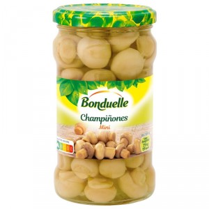 CHAMPIÑON BONDUELLE ENTERO MINI 280 GR., 170 GR. P.E.