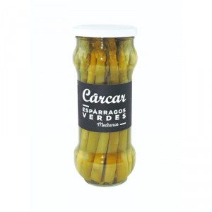 ESPARRAGOS CARCAR VERDES FRC 345 GR., 180 GR. P.E.