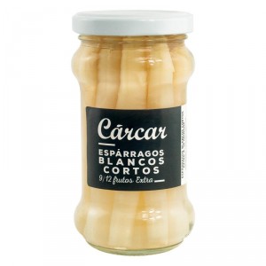 ESPARRAGO CARCAR BLANCO CORTO 9/12 FRUTOS 185 GRS,115GRS P.E
