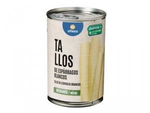 TALLOS DE ESPARRAGOS ALTEZA MEDIANOS 440GR.250GR.P.E.    AL